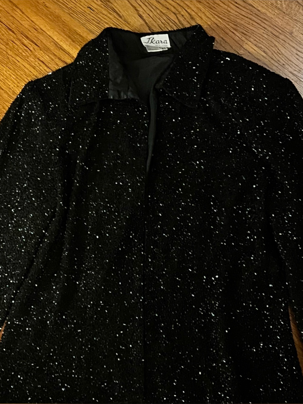 Vintage J Kara Black Sparkle Evening Jacket